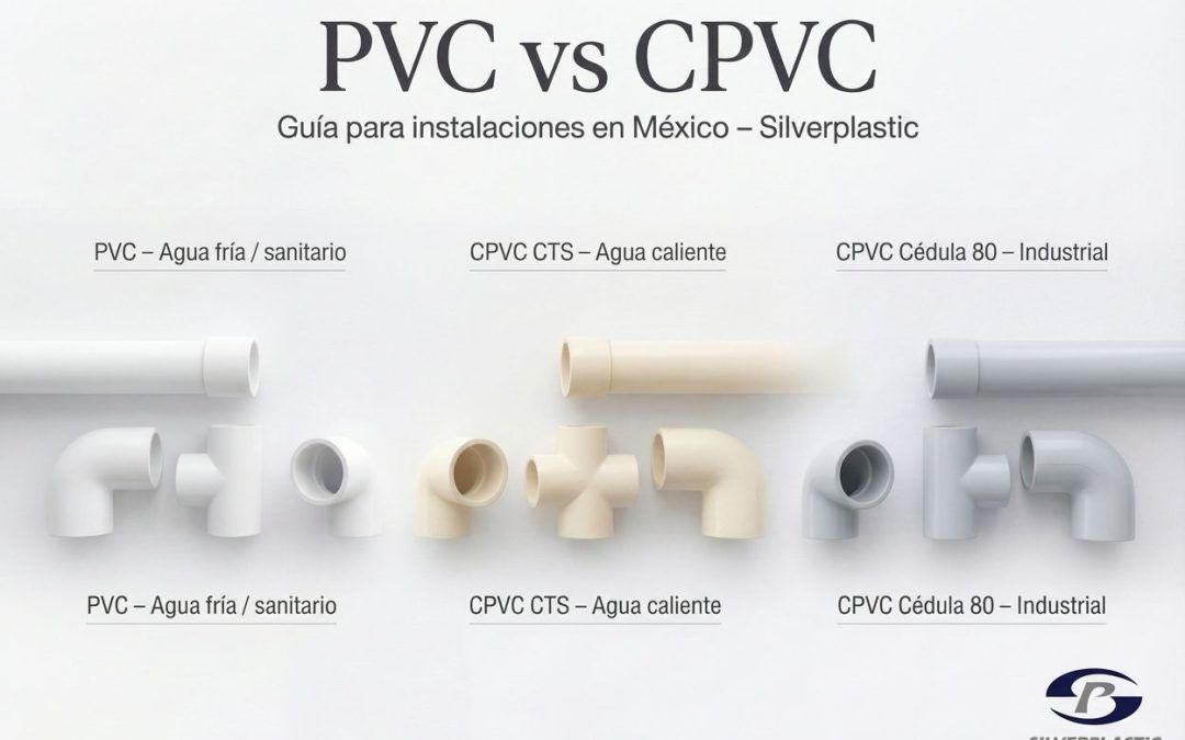 PVC vs CPVC: diferencias, usos y cómo elegir la tubería correcta en México